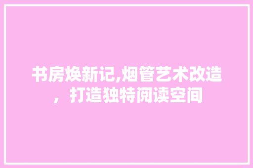 书房焕新记,烟管艺术改造，打造独特阅读空间