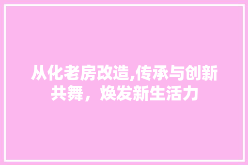 从化老房改造,传承与创新共舞，焕发新生活力
