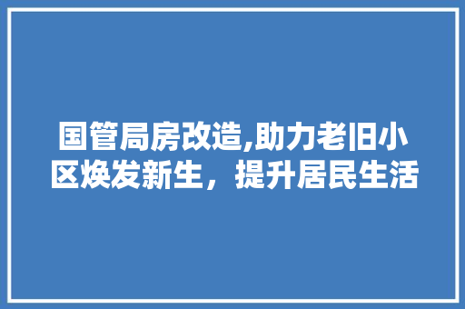 国管局房改造,助力老旧小区焕发新生，提升居民生活品质