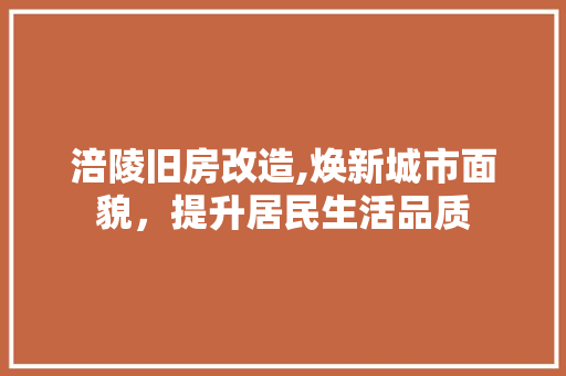 涪陵旧房改造,焕新城市面貌，提升居民生活品质 户内维修