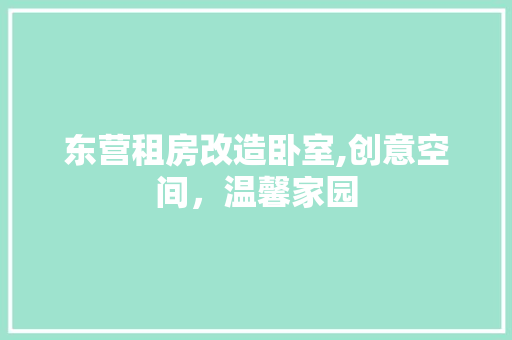 东营租房改造卧室,创意空间，温馨家园