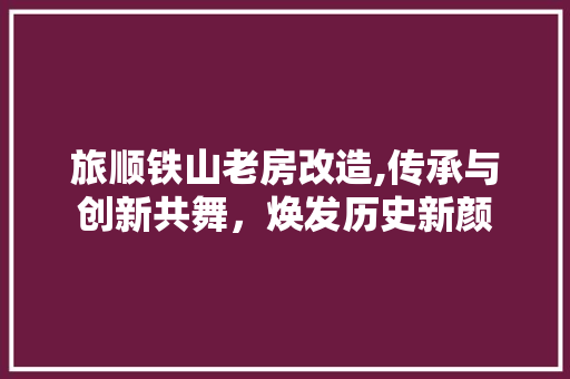 旅顺铁山老房改造,传承与创新共舞，焕发历史新颜