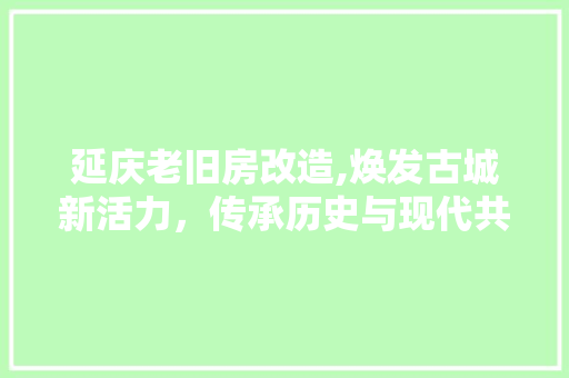 延庆老旧房改造,焕发古城新活力，传承历史与现代共融