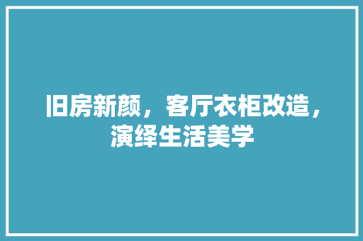 旧房新颜，客厅衣柜改造，演绎生活美学