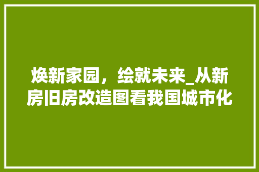 焕新家园，绘就未来_从新房旧房改造图看我国城市化进程