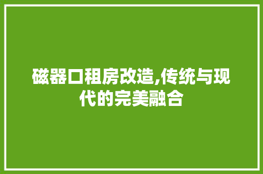 磁器口租房改造,传统与现代的完美融合
