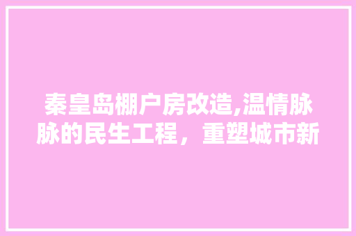 秦皇岛棚户房改造,温情脉脉的民生工程，重塑城市新面貌