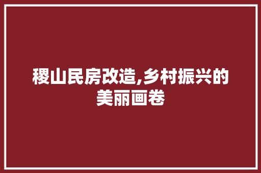 稷山民房改造,乡村振兴的美丽画卷 家电维修