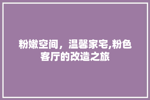 粉嫩空间，温馨家宅,粉色客厅的改造之旅