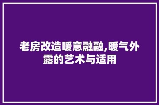 老房改造暖意融融,暖气外露的艺术与适用