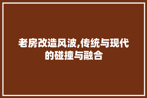 老房改造风波,传统与现代的碰撞与融合