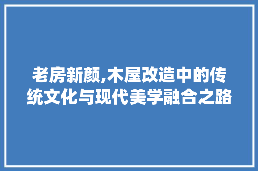 老房新颜,木屋改造中的传统文化与现代美学融合之路