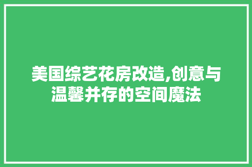 美国综艺花房改造,创意与温馨并存的空间魔法