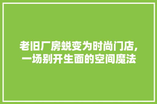 老旧厂房蜕变为时尚门店,一场别开生面的空间魔法