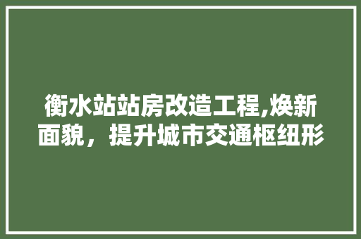 衡水站站房改造工程,焕新面貌，提升城市交通枢纽形象