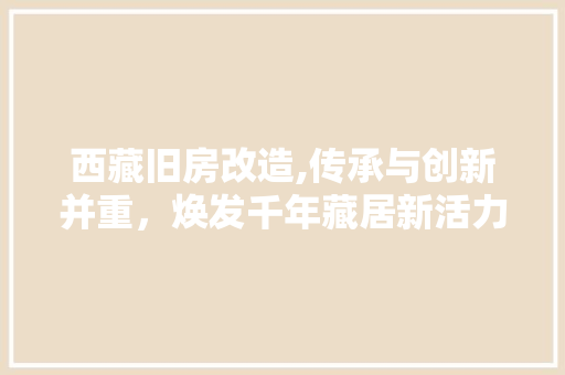 西藏旧房改造,传承与创新并重，焕发千年藏居新活力