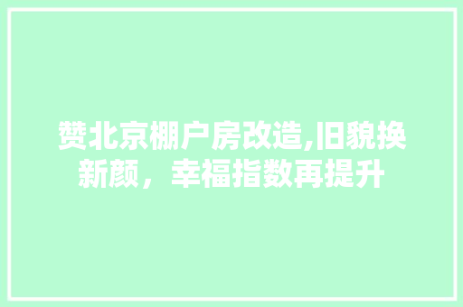 赞北京棚户房改造,旧貌换新颜，幸福指数再提升