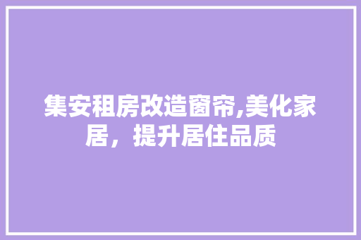 集安租房改造窗帘,美化家居，提升居住品质