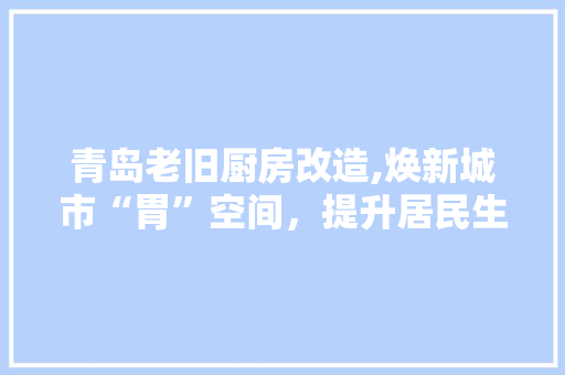 青岛老旧厨房改造,焕新城市“胃”空间，提升居民生活品质