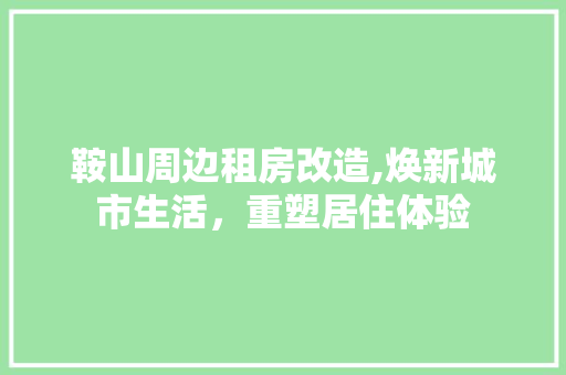 鞍山周边租房改造,焕新城市生活，重塑居住体验