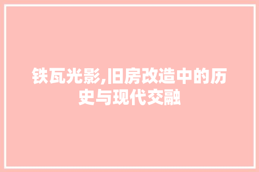 铁瓦光影,旧房改造中的历史与现代交融