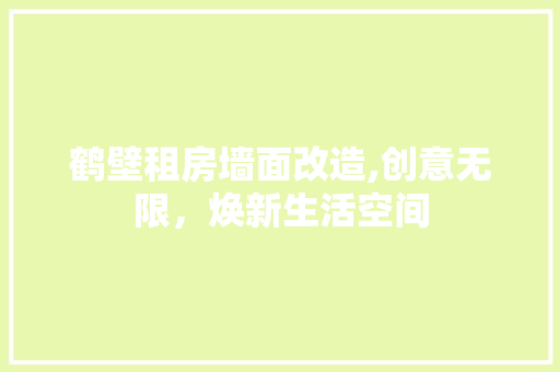 鹤壁租房墙面改造,创意无限，焕新生活空间