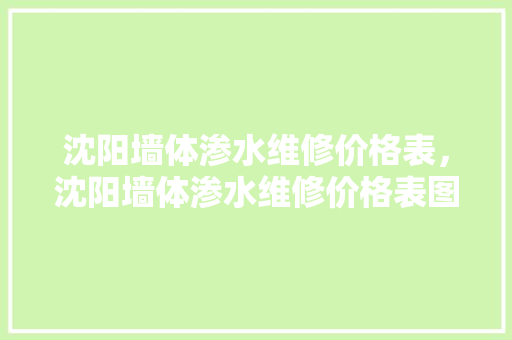 沈阳墙体渗水维修价格表，沈阳墙体渗水维修价格表图片。 沈阳墙体渗水维修价格表，沈阳墙体渗水维修价格表图片。 墙体维修