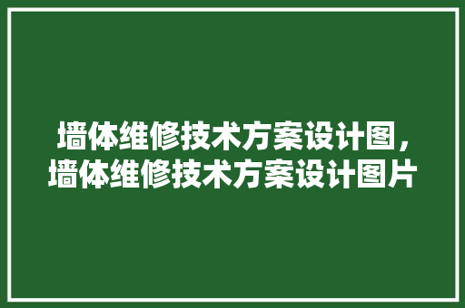 墙体维修技术方案设计图，墙体维修技术方案设计图片大全。 墙体维修技术方案设计图，墙体维修技术方案设计图片大全。 墙体维修