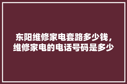 东阳维修家电套路多少钱，维修家电的电话号码是多少?。 东阳维修家电套路多少钱，维修家电的电话号码是多少?。 厨房维修