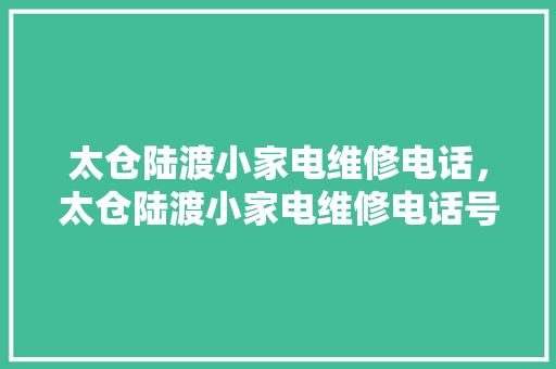 太仓陆渡小家电维修电话，太仓陆渡小家电维修电话号码。 太仓陆渡小家电维修电话，太仓陆渡小家电维修电话号码。 家电维修