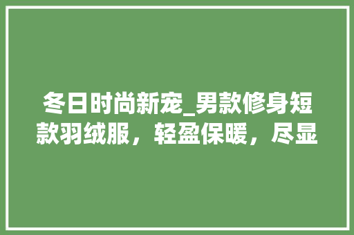 冬日时尚新宠_男款修身短款羽绒服，轻盈保暖，尽显型男风范 冬日时尚新宠_男款修身短款羽绒服，轻盈保暖，尽显型男风范 居家维修