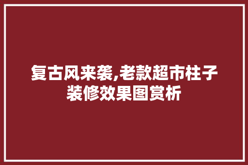 复古风来袭,老款超市柱子装修效果图赏析