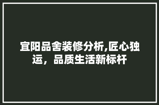 宜阳品舍装修分析,匠心独运，品质生活新标杆 宜阳品舍装修分析,匠心独运，品质生活新标杆 厨房维修