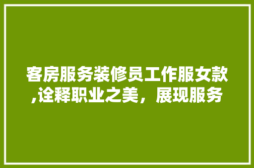 客房服务装修员工作服女款,诠释职业之美，展现服务精神 客房服务装修员工作服女款,诠释职业之美，展现服务精神 墙体维修