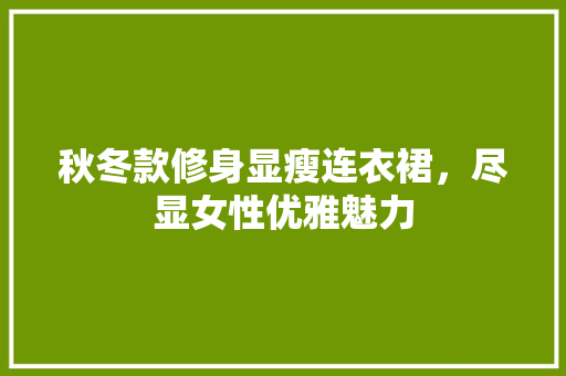 秋冬款修身显瘦连衣裙，尽显女性优雅魅力 秋冬款修身显瘦连衣裙，尽显女性优雅魅力 家电维修