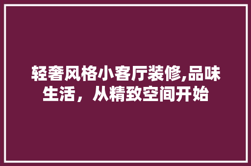 轻奢风格小客厅装修,品味生活，从精致空间开始 轻奢风格小客厅装修,品味生活，从精致空间开始 厨房维修
