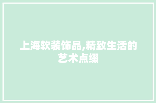 上海软装饰品,精致生活的艺术点缀 上海软装饰品,精致生活的艺术点缀 墙体维修